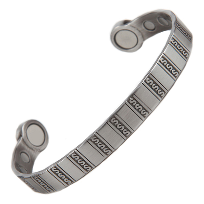 Hi-Power Silver S Magnetic Bracelet